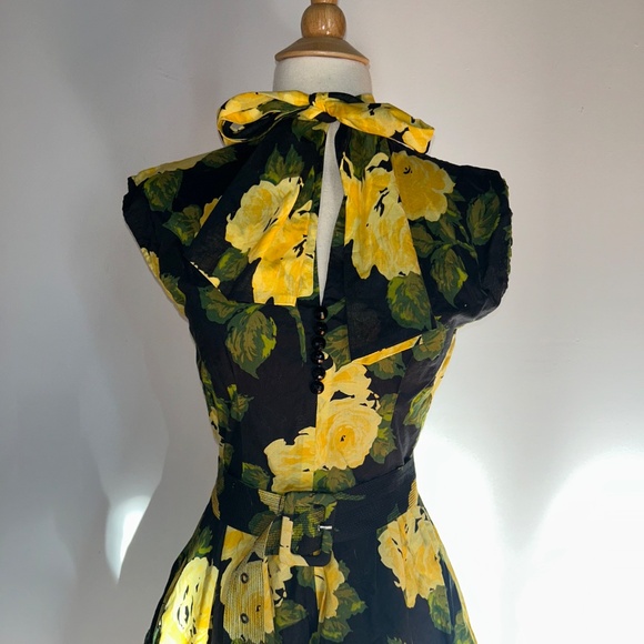 Trashy Diva Yellow Floral Maria Dress 6 - Picture 7 of 10